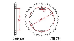 ΓΡΑΝΑΖΙ ΤΡΟΧΟΥ JT 525 38T ΓΡΑΝΑΖΙ ΤΡΟΧΟΥ JT 525 38T