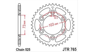 ΓΡΑΝΑΖΙ ΤΡΟΧΟΥ JT 525 43T ΑΝΤΑΛΛΑΚΤΙΚΑ