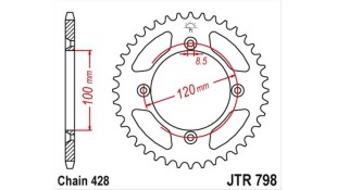 ΓΡΑΝΑΖΙ ΤΡΟΧΟΥ JT 428 44T ΑΝΤΑΛΛΑΚΤΙΚΑ