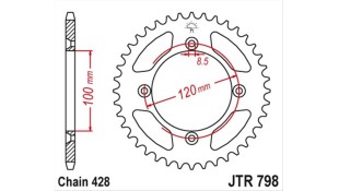 ΓΡΑΝΑΖΙ ΤΡΟΧΟΥ JT 428 44T