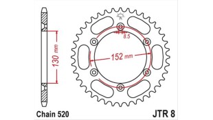 ΓΡΑΝΑΖΙ ΤΡΟΧΟΥ JT 520 48T ΓΡΑΝΑΖΙ ΤΡΟΧΟΥ JT 520 48T