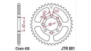 ΓΡΑΝΑΖΙ ΤΡΟΧΟΥ JT 420 29T ΑΝΤΑΛΛΑΚΤΙΚΑ