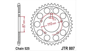 ΓΡΑΝΑΖΙ ΤΡΟΧΟΥ JT 525 44T