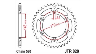 ΓΡΑΝΑΖΙ ΤΡΟΧΟΥ JT 520 42T ΓΡΑΝΑΖΙ ΤΡΟΧΟΥ JT 520 42T