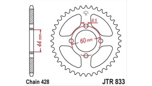 ΓΡΑΝΑΖΙ ΤΡΟΧΟΥ JT 428 49T