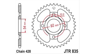 ΓΡΑΝΑΖΙ ΤΡΟΧΟΥ JT 428 46T