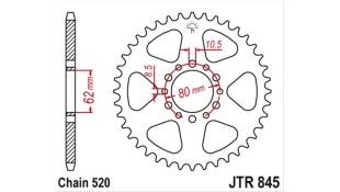 ΓΡΑΝΑΖΙ ΤΡΟΧΟΥ JT 520 40T ΓΡΑΝΑΖΙ ΤΡΟΧΟΥ JT 520 40T
