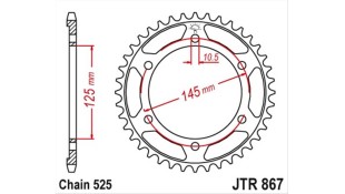 ΓΡΑΝΑΖΙ ΤΡΟΧΟΥ JT 525 42T