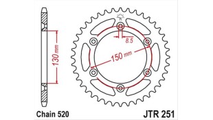 ΓΡΑΝΑΖΙ ΤΡΟΧΟΥ JT 520 48T ΧΡΥΣΟ ΑΝΤΑΛΛΑΚΤΙΚΑ