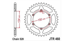 ΓΡΑΝΑΖΙ ΤΡΟΧΟΥ JT 520 48T ΧΡΥΣΟ