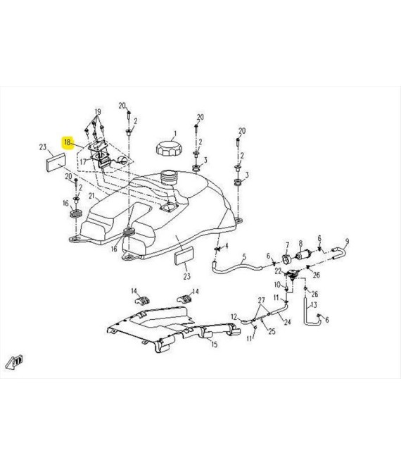 ΦΛΟΤΕΡ ΒΕΝΖΙΝΗΣ CFMOTO CFORCE ΗΛΕΚΤΡΙΚΑ ΦΛΟΤΕΡ ΒΕΝΖΙΝΗΣ CFMOTO CFORCE '11-'16
