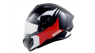 STR GRUS BLACK WHITE RED XXL