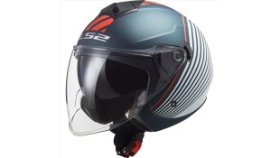 LS2 OF573 TWISTER II LUNA MAT BLUE WHITE L