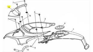 ΚΑΛΥΜΜΑ ΔΙΑΚΟΣΜΗΤΙΚΟ ΕΜΠΡΟΣΘΙΟ ΜΙΚΡΟ BK-002C SYM QUADRAIDER 600