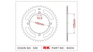 ΓΡΑΝΑΖΙ ΤΡΟΧΟΥ RK 520 45T