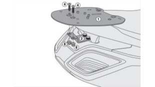 ΣΧΑΡA-ΒΑΣΗ ΒΑΛΙΤΣΑΣ KYMCO DOWNTOWN 350i