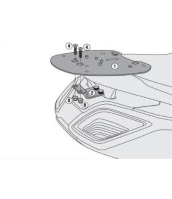 ΣΧΑΡA-ΒΑΣΗ ΒΑΛΙΤΣΑΣ KYMCO DOWNTOWN 350i ΕΞΟΠΛΙΣΜΟΣ ΣΧΑΡA-ΒΑΣΗ ΒΑΛΙΤΣΑΣ KYMCO DOWNTOWN 350i