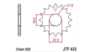 ΓΡΑΝΑΖΙ ΚΙΝΗΣΗΣ TAIWAN 525 16T ΑΝΤΑΛΛΑΚΤΙΚΑ