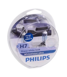 ΛΑΜΠΑ H7 PHILIPS WhiteVision ultra 4200K 12V 55W ΗΛΕΚΤΡΙΚΑ