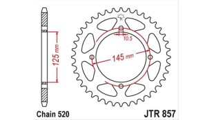 ΓΡΑΝΑΖΙ ΤΡΟΧΟΥ JT 520 45T ΜΑΥΡΟ ΑΝΤΑΛΛΑΚΤΙΚΑ