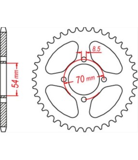 ΓΡΑΝΑΖΙ ΤΡΟΧΟΥ ROC 420 36T