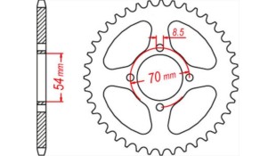 ΓΡΑΝΑΖΙ ΤΡΟΧΟΥ ROC 420 36T ΓΡΑΝΑΖΙ ΤΡΟΧΟΥ ROC 420 36T