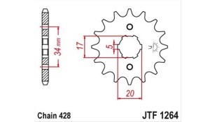 ΓΡΑΝΑΖΙ ΚΙΝΗΣΗΣ JT 428 17T ΑΝΤΑΛΛΑΚΤΙΚΑ