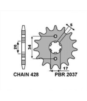 ΓΡΑΝΑΖΙ ΚΙΝΗΣΗΣ PBR 428 14T ΑΝΤΑΛΛΑΚΤΙΚΑ