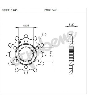 ΓΡΑΝΑΖΙ ΚΙΝΗΣΗΣ OGNIBENE 520 14T