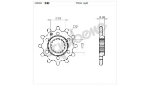 ΓΡΑΝΑΖΙ ΚΙΝΗΣΗΣ OGNIBENE 520 14T