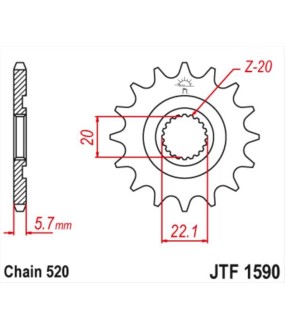 ΓΡΑΝΑΖΙ ΚΙΝΗΣΗΣ X-GEAR 520 14T ΑΝΤΑΛΛΑΚΤΙΚΑ