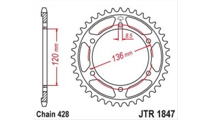 ΓΡΑΝΑΖΙ ΤΡΟΧΟΥ TAIWAN 428 45T ΑΝΤΑΛΛΑΚΤΙΚΑ