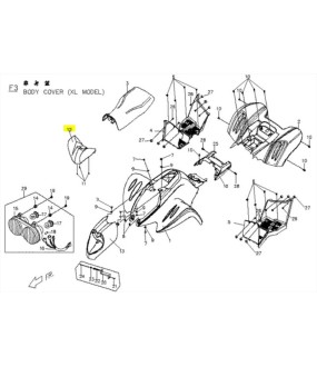 ΚΑΛΥΜΜΑ ΤΙΜΟΝΙΟΥ ΜΠΛΕ 4R MY 5-2005 PGO XL RIDER