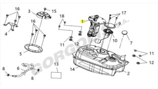 ΤΡΟΜΠΑ ΒΕΝΖΙΝΗΣ SYM VF 125/185 E5 ΑΝΤΑΛΛΑΚΤΙΚΑ