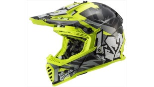 LS2 MX437 FAST MINI CRUSHER BLACK H-V YELLOW L