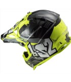 LS2 MX437 FAST MINI CRUSHER BLACK H-V YELLOW L