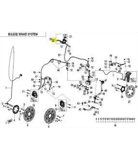 ΜΑΝΕΤΑ ΦΡΕΝΟΥ ΔΕΞΙΑ CFMOTO 400/650/700 MT/GT/NK/CLX ΑΝΤΑΛΛΑΚΤΙΚΑ