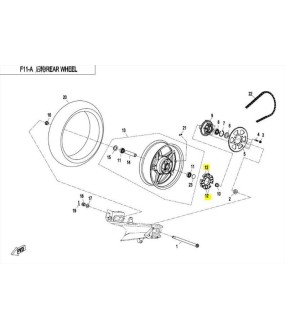 ΣΥΝΕΜΠΛΟΚ ΤΡΟΧΟΥ CFMOTO 400/650/700 NK/GT/MT/CLX ΑΝΤΑΛΛΑΚΤΙΚΑ