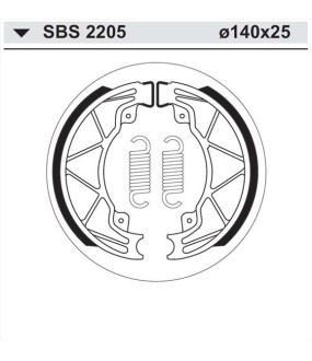 ΣΙΑΓΩΝΕΣ SBS 2205 PIAGGIO FLY ΑΝΤΑΛΛΑΚΤΙΚΑ