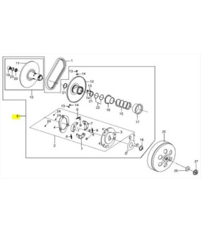 ΑΜΠΡΑΓΙΑΖ ΠΛΗΡΗΣ ΧΩΡΙΣ ΚΑΜΠΑΝΑ SYM QUADLANDER 200 ΑΝΤΑΛΛΑΚΤΙΚΑ