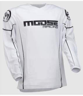 ΜΠΛΟΥΖΑ MOOSE RACING QUALIFIER ΜΑΥΡΟ/ΛΕΥΚΟ XL