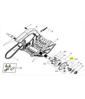 ΓΡΑΝΑΖΙ ΤΡΟΧΟΥ 520 34T SYM TRACKRUNNER 200 ΑΝΤΑΛΛΑΚΤΙΚΑ