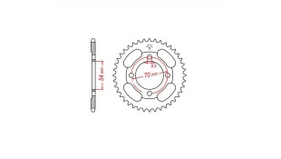 ΓΡΑΝΑΖΙ ΤΡΟΧΟΥ RK 428 37T