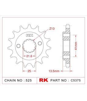 ΓΡΑΝΑΖΙ ΚΙΝΗΣΗΣ RK 525 15T ΑΝΤΑΛΛΑΚΤΙΚΑ