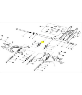 ΑΠΟΣΤΑΣΗ ΕΣΩΤΕΡΙΚΗ ΟΠΙΣΘΙΟΥ ΨΑΛΙΔΙΟΥ SYM TRACKRUNNER 200