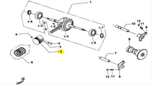 ΠΙΣΤΟΝΙ STD 52.4mm TGB DELIVERY 125 ΑΝΤΑΛΛΑΚΤΙΚΑ