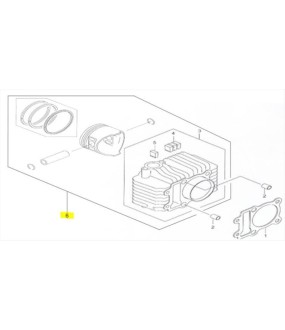 ΚΥΛΙΝΔΡΟΠΙΣΤΟΝΟ MODENAS KRISS 125 STD 55mm ΑΝΤΑΛΛΑΚΤΙΚΑ