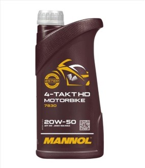 MANNOL 7830 MOTORBIKE  4T 20W50 1L ΛΙΠΑΝΤΙΚΑ