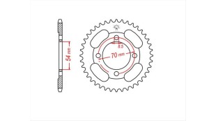 ΓΡΑΝΑΖΙ ΤΡΟΧΟΥ RK 3102 428 40T ΓΡΑΝΑΖΙ ΤΡΟΧΟΥ RK 3102 428 40T