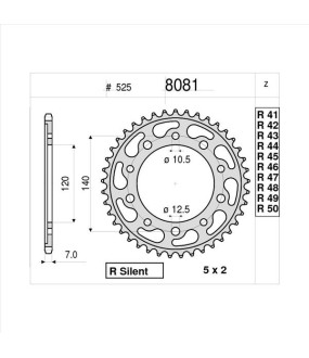ΓΡΑΝΑΖΙ ΤΡΟΧΟΥ OGNIBENE 525 47T